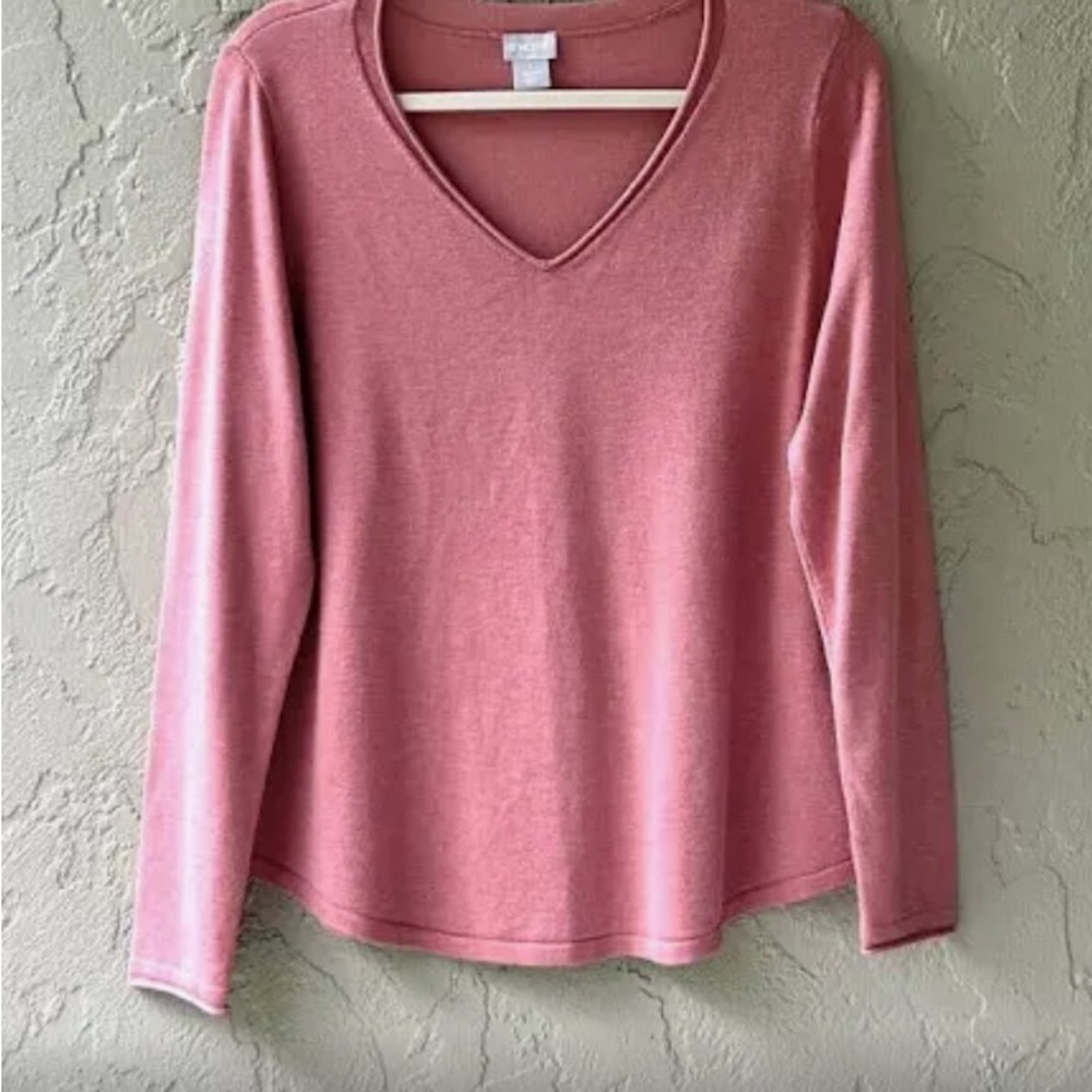 Chico’s v-neck pullover sweater in chico’s size 4